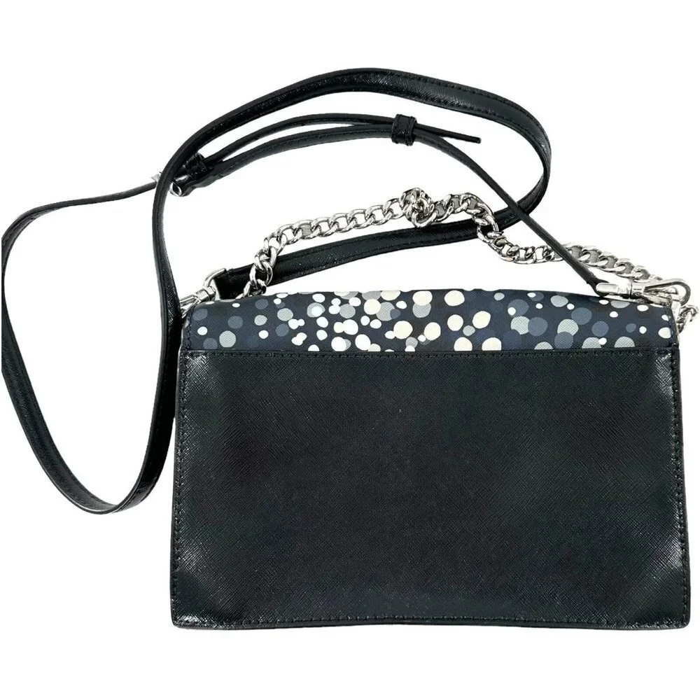 Kate Spade Cameron Soiree Dot Black/Navy Leather Convertible Crossbody Bag